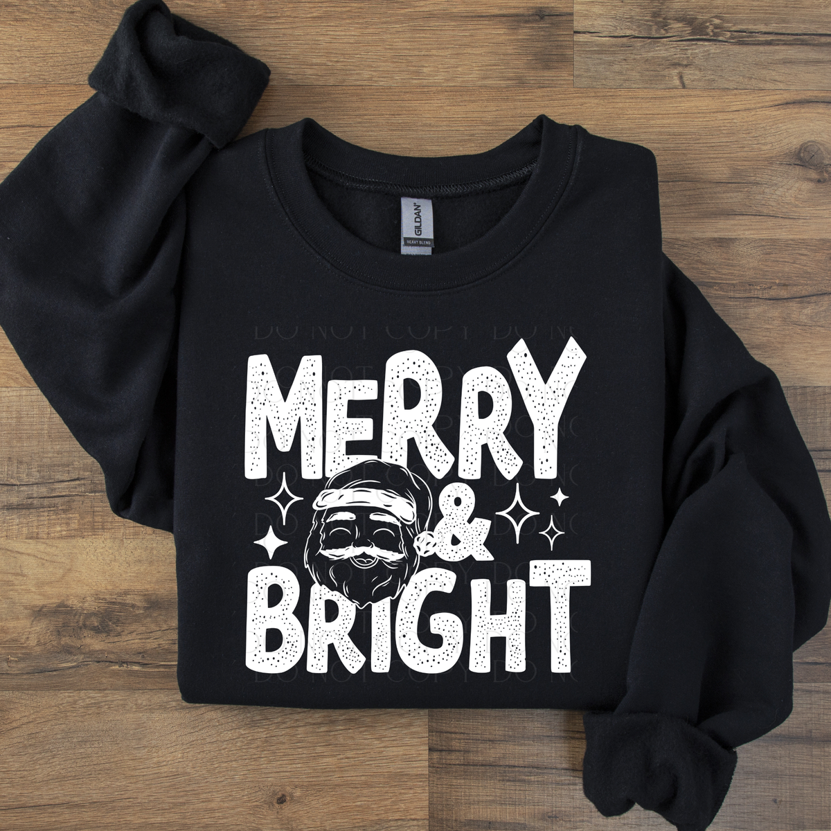 Merry and Bright Christmas DTF Transfer