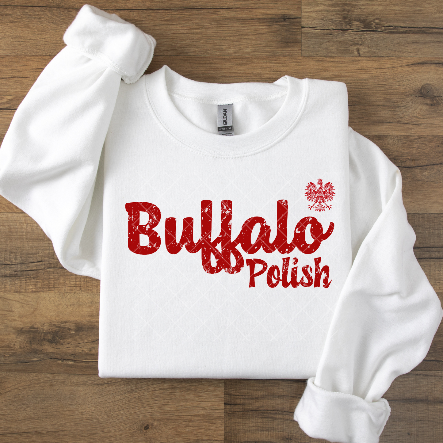 Buffalo Polish Distressed DTF Transfer
