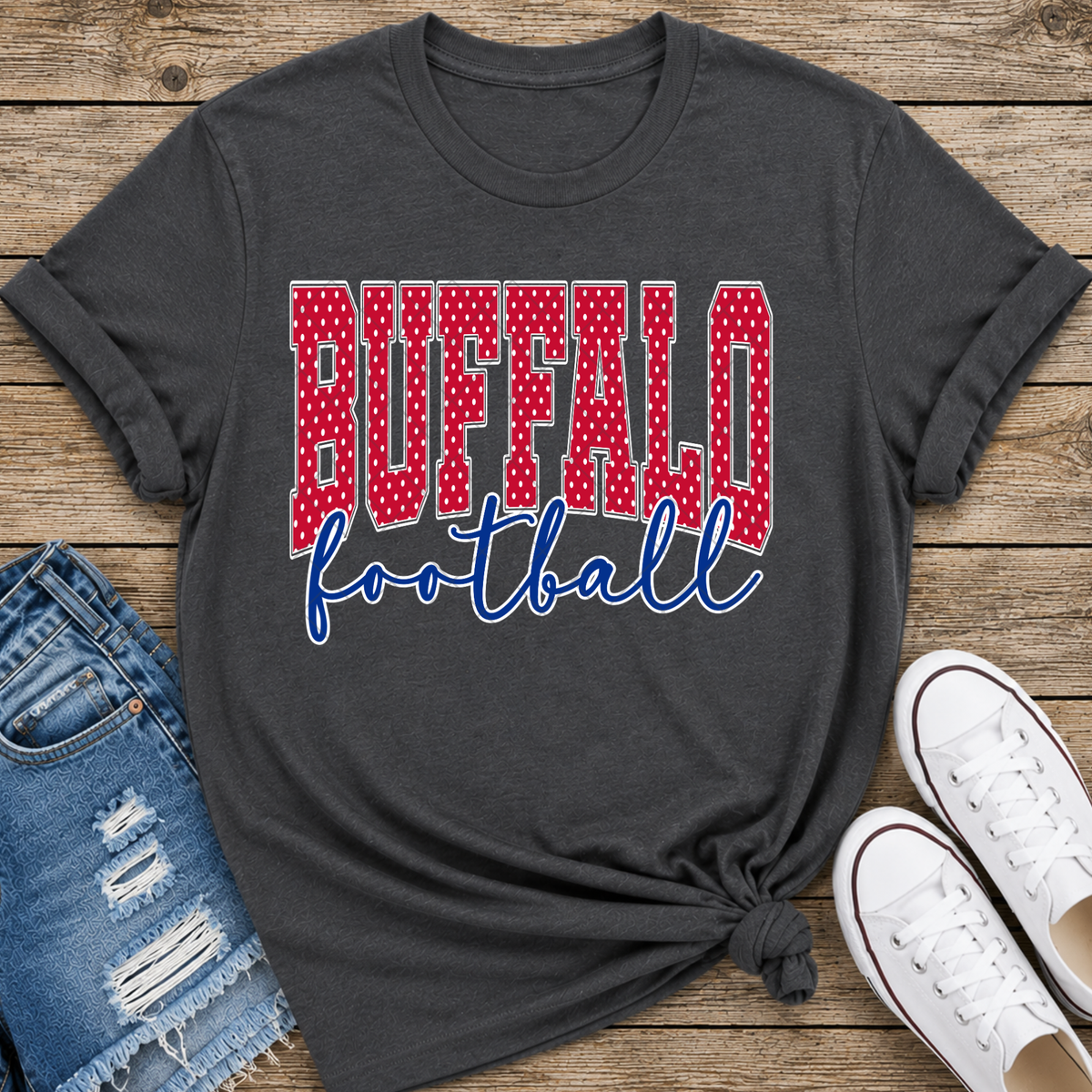 Buffalo Football Polk Dot DTF Transfer