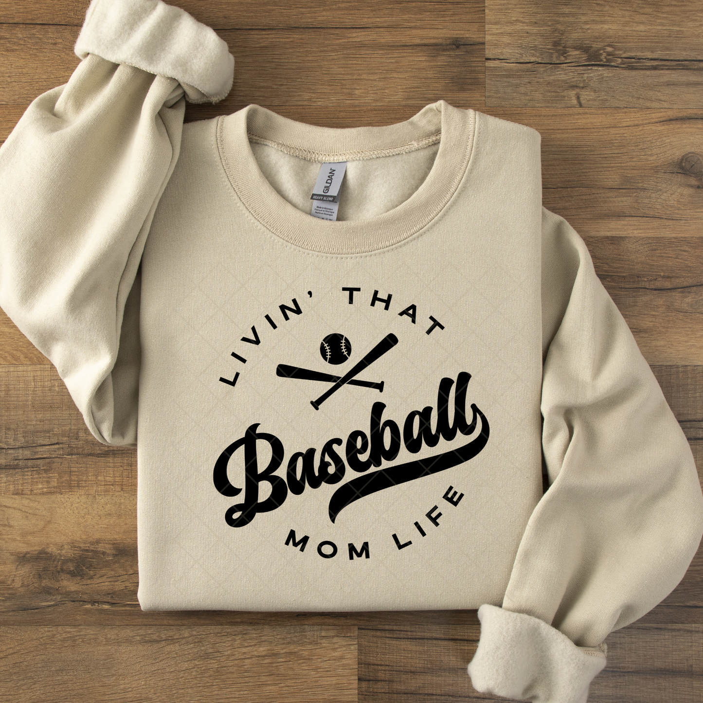 Baseball Mom Life Black or White DTF Transfer