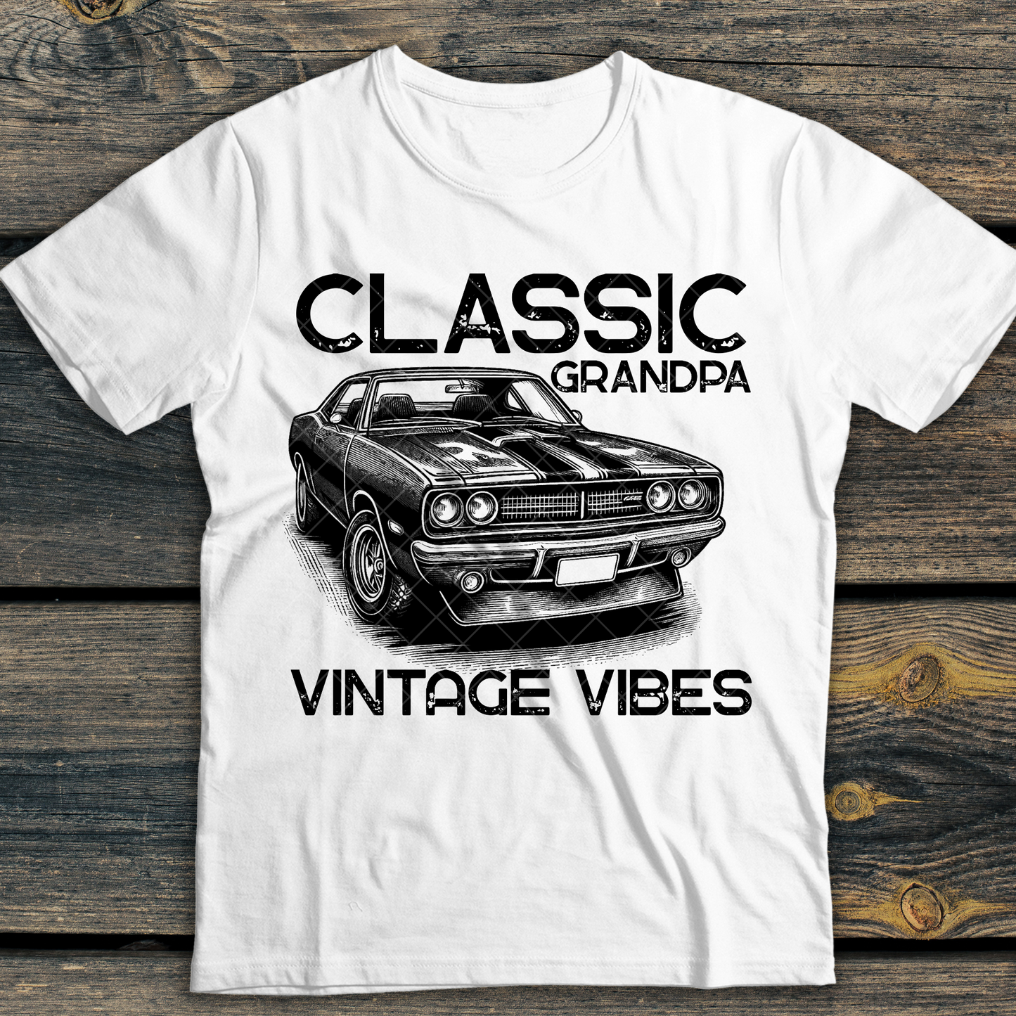 Classic Dad, Papa, or Grandpa Vintage Vibes DTF Transfer