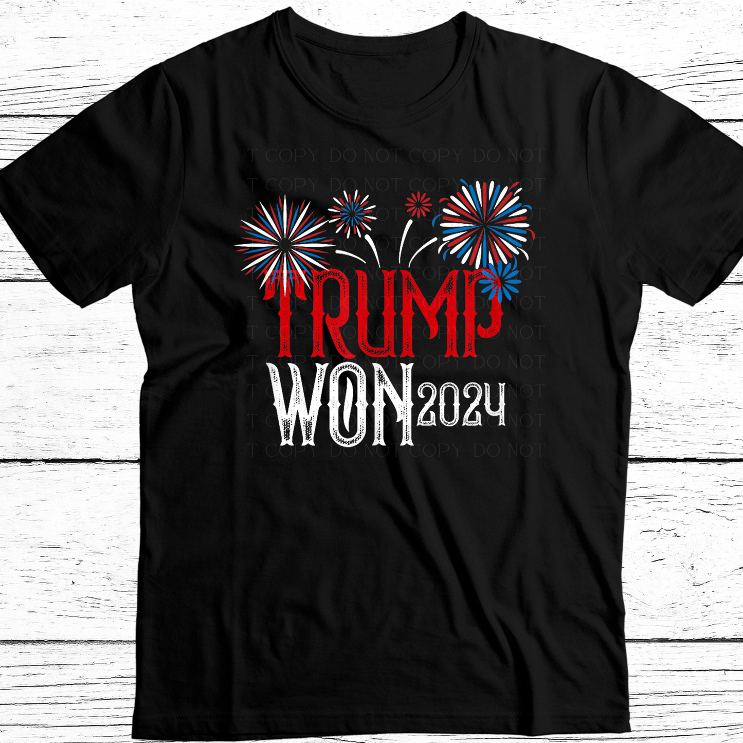 Trump Won Red White DTF Transfer