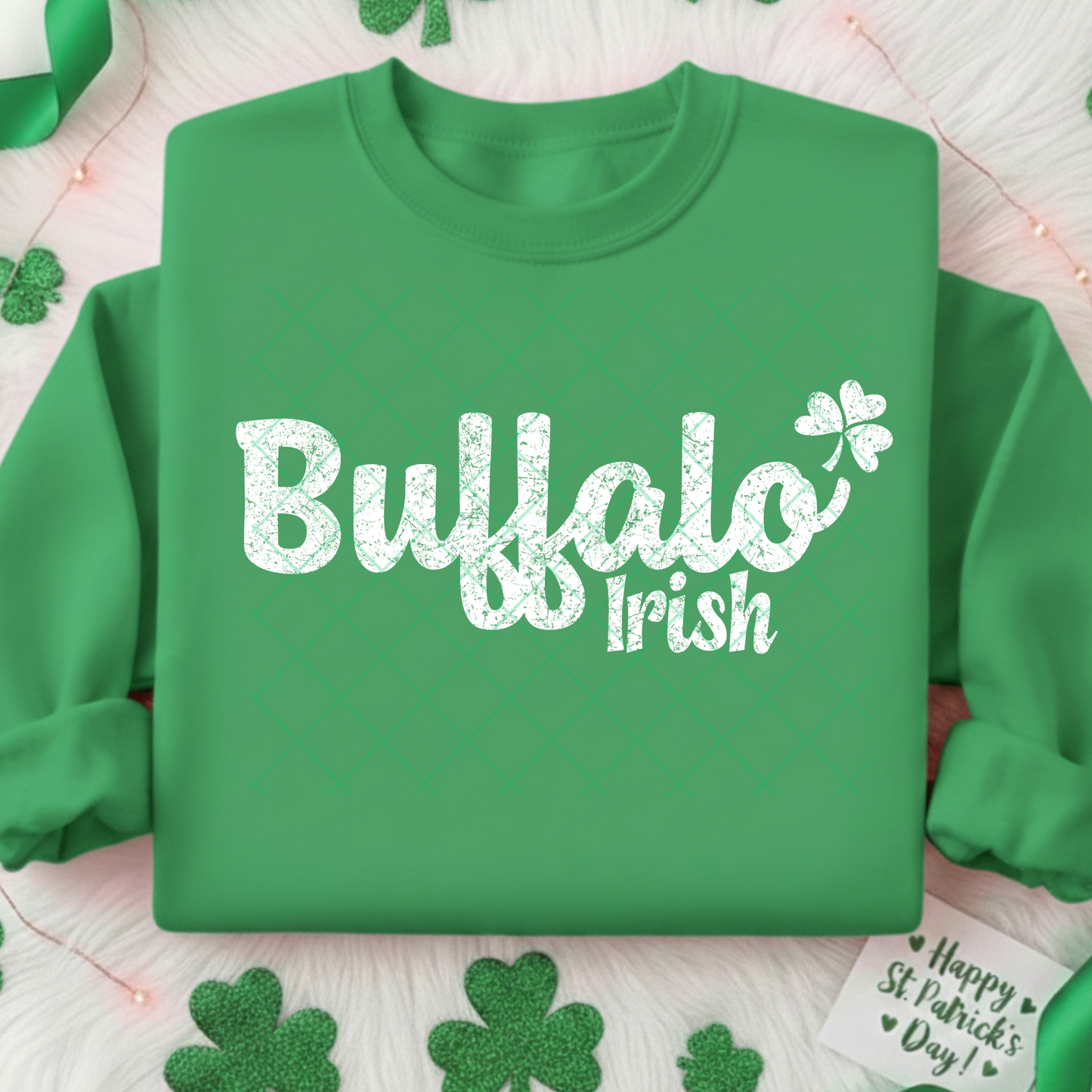 Buffalo Irish Distressed DTF Transfer
