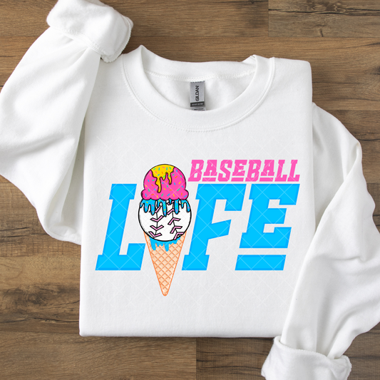 Baseball Life Drip DTF Transfer