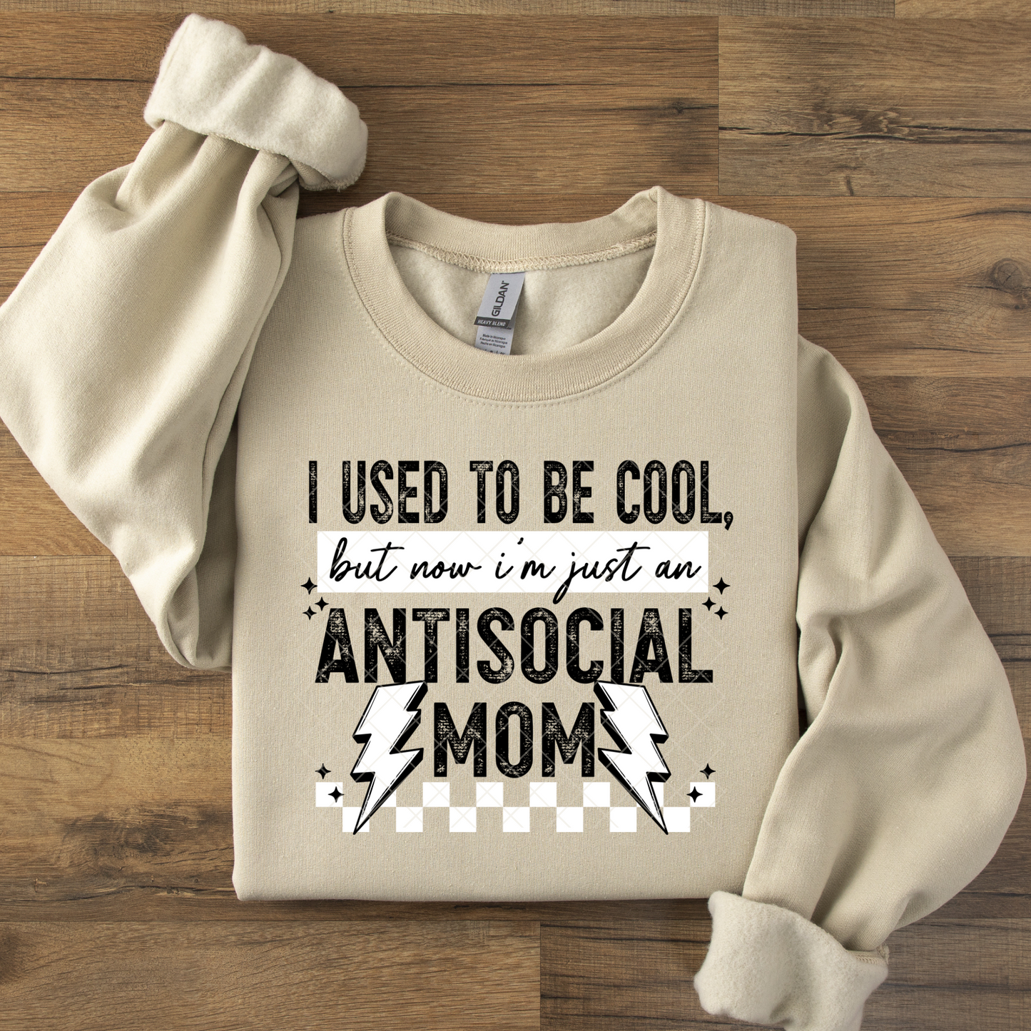 Antisocial Mom I Used To Be Cool DTF Transfer