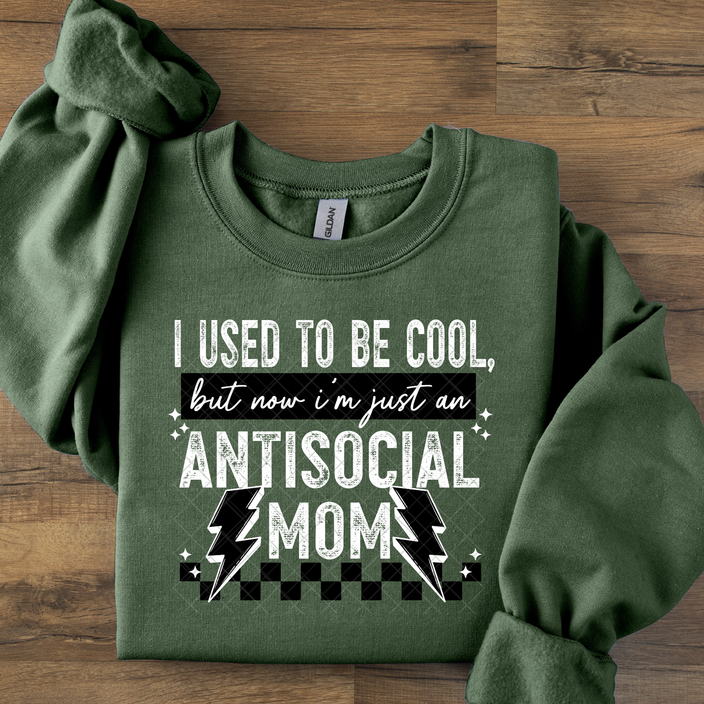 Antisocial Mom I Used To Be Cool DTF Transfer