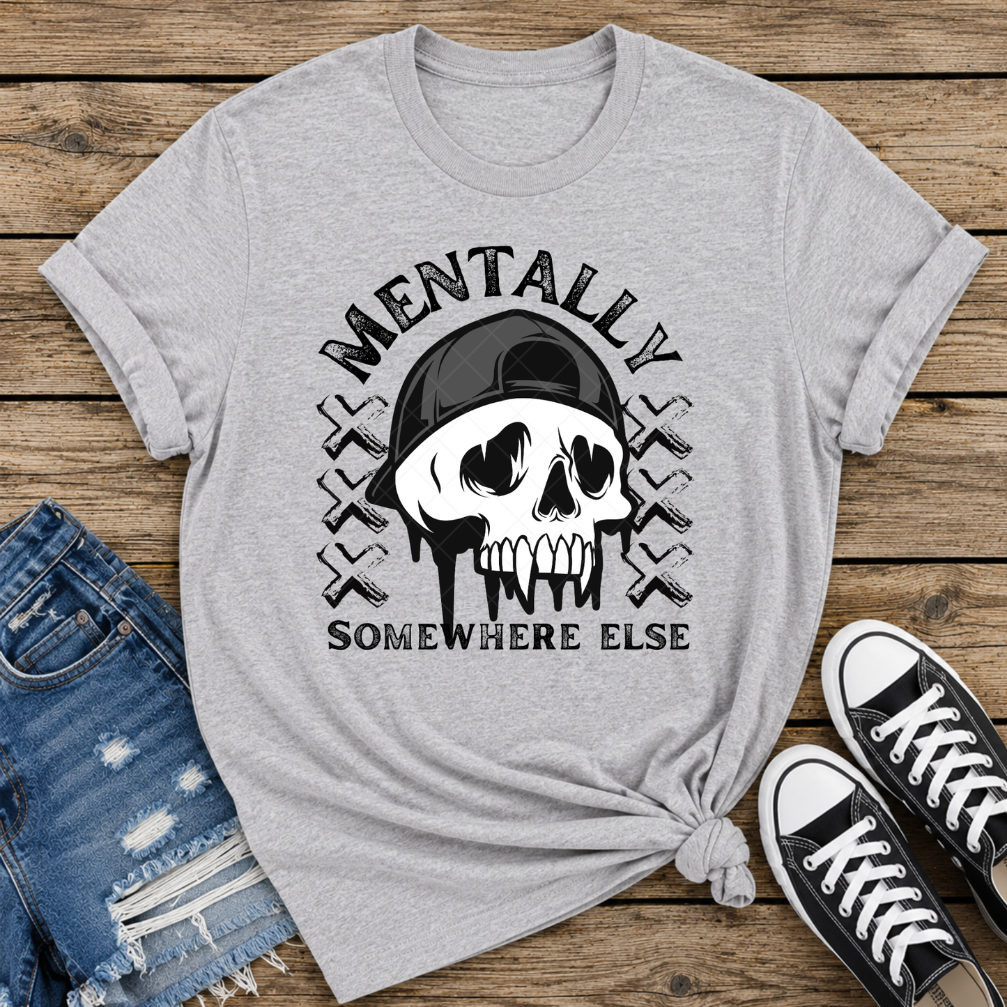 Mentally Somewhere Else DTF Transfer