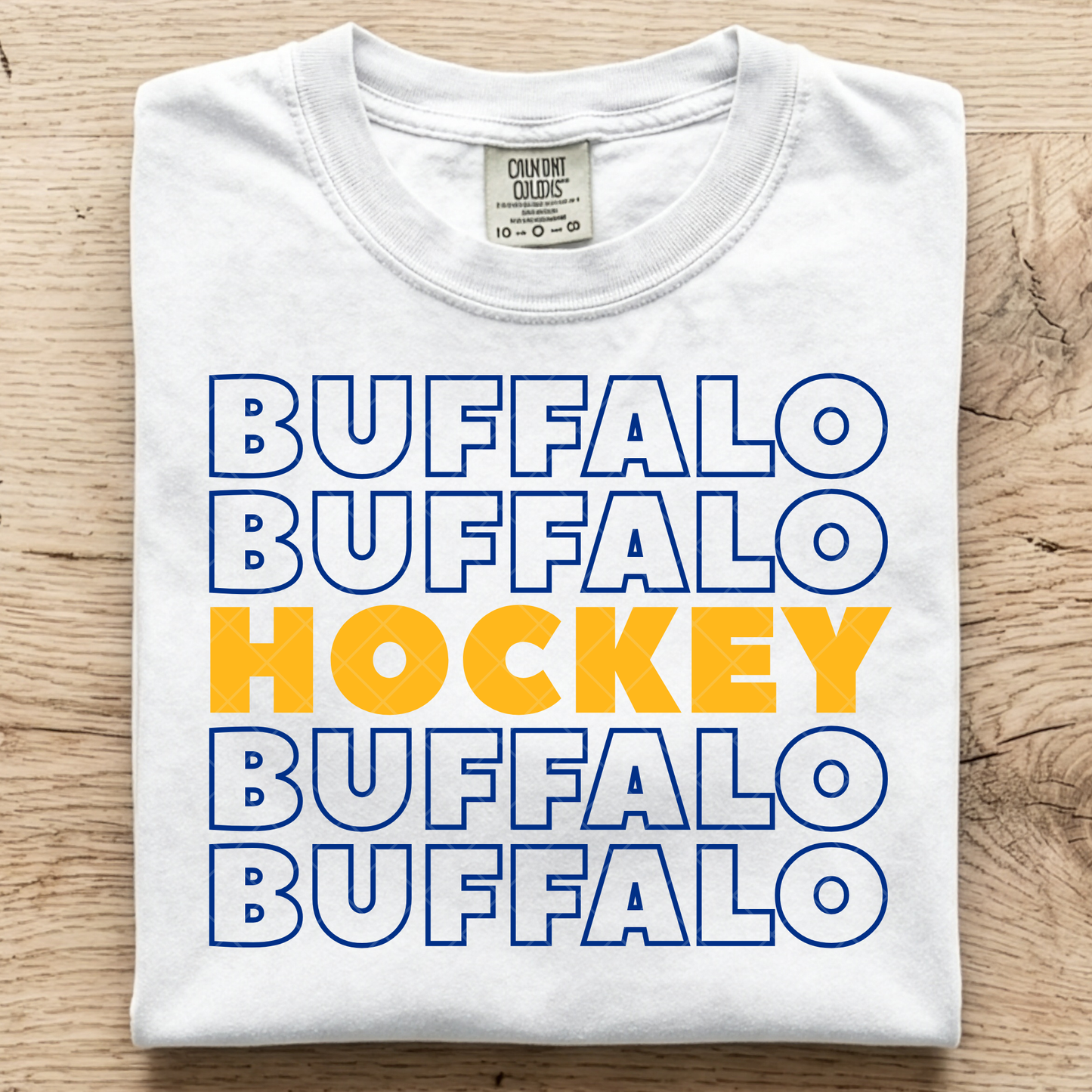 Buffalo Hockey Stacked DTF Transfer