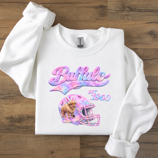 Buffalo Pastel Helmet DTF Transfer