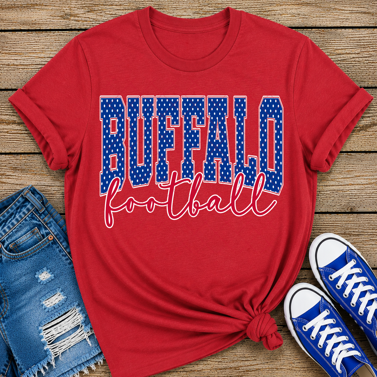 Buffalo Football Polk Dot DTF Transfer