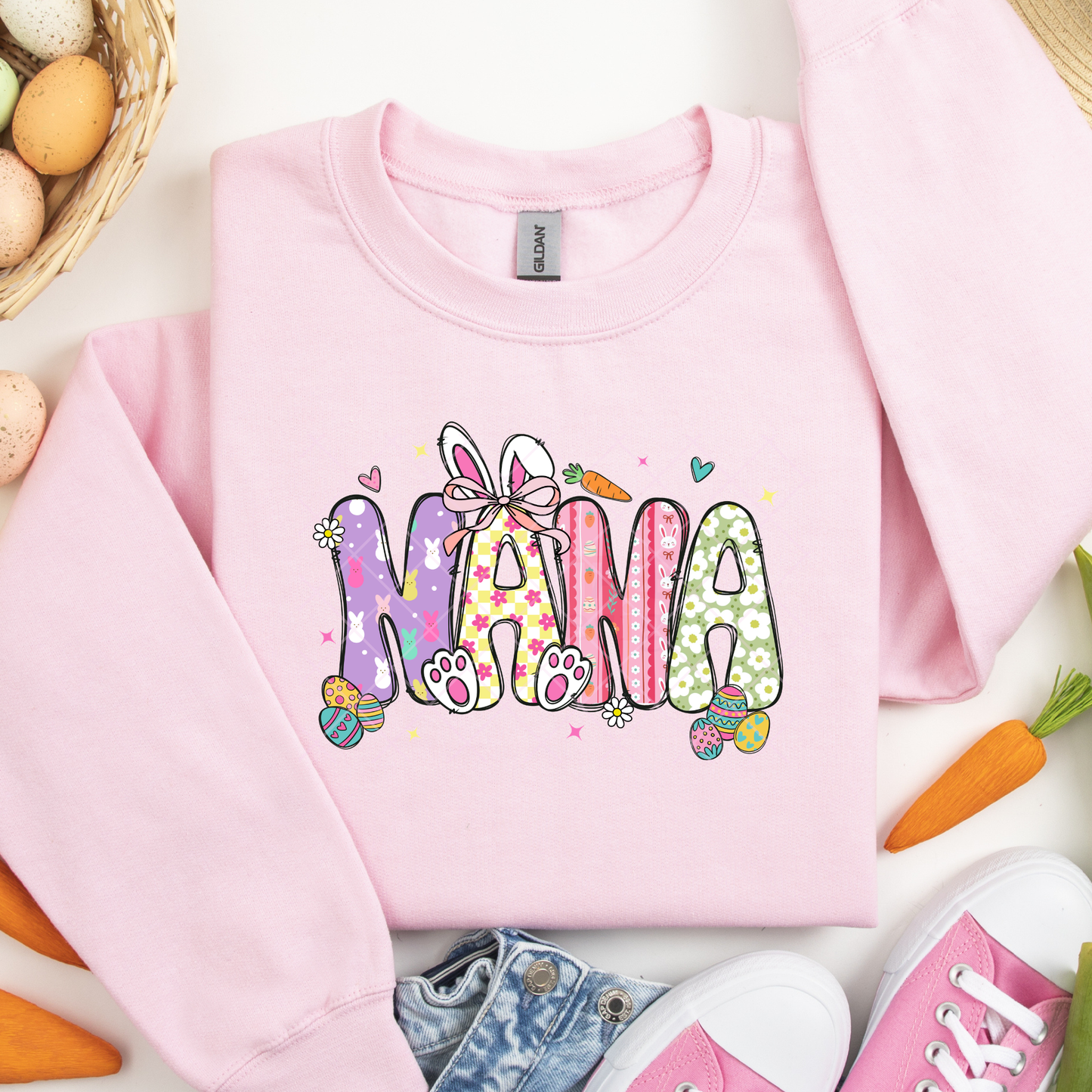 Nana Easter Bunny DTF Transfer