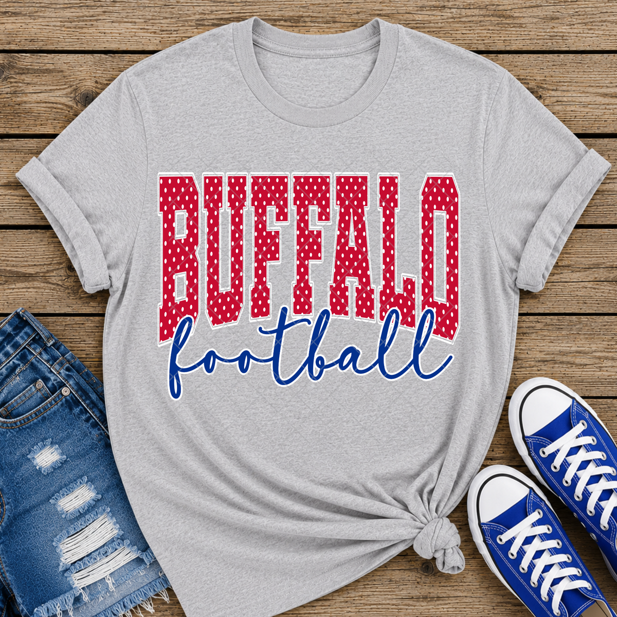 Buffalo Football Polk Dot DTF Transfer