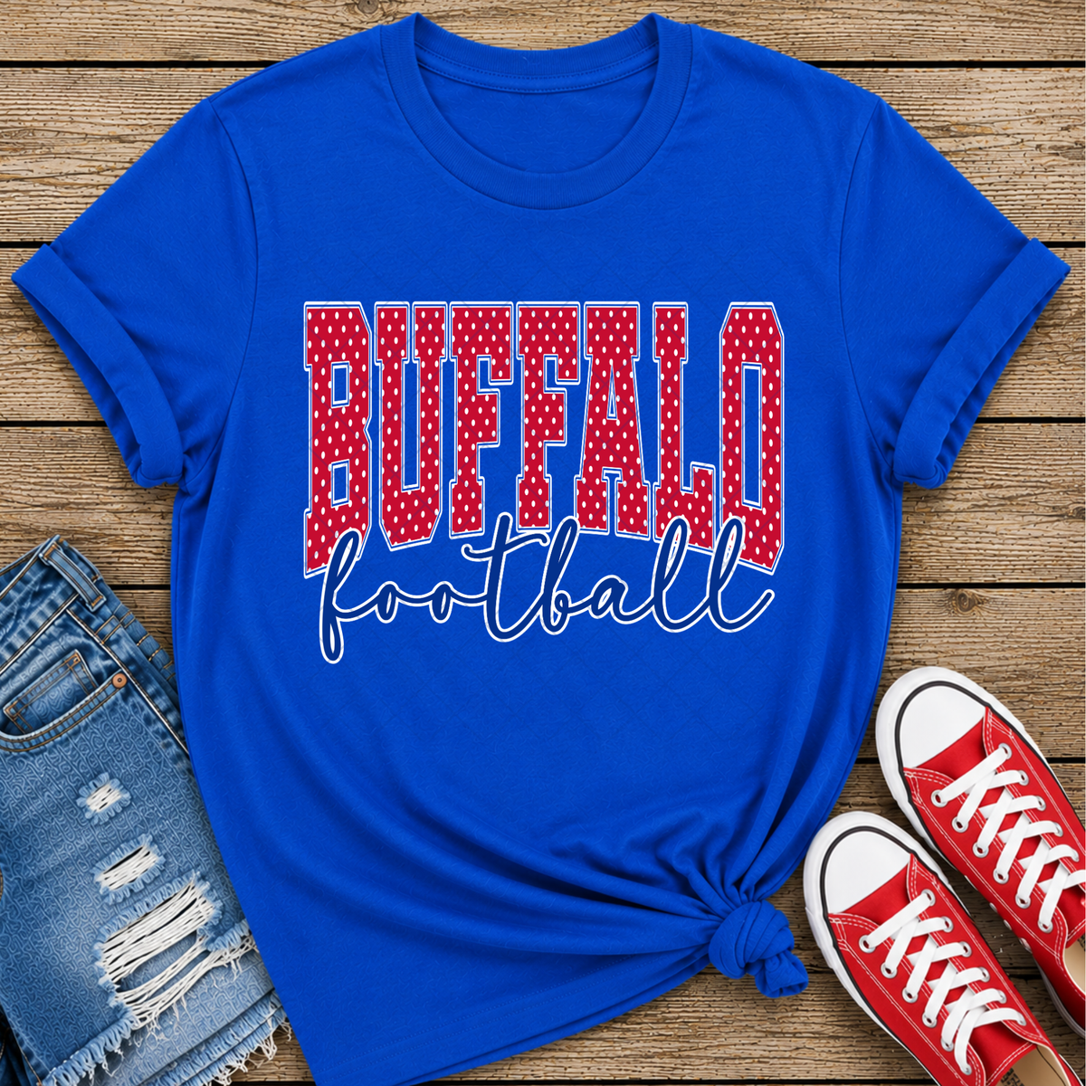 Buffalo Football Polk Dot DTF Transfer