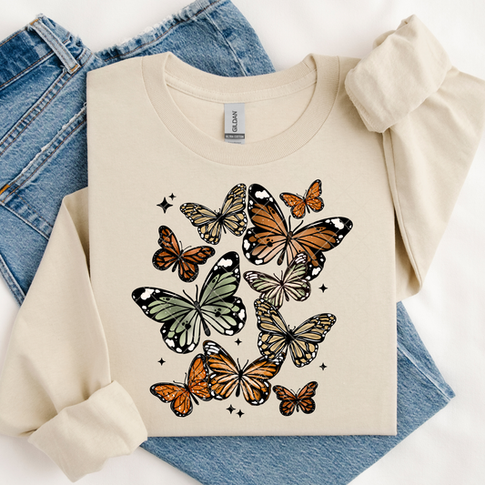 Colorful Butterflies DTF Transfer