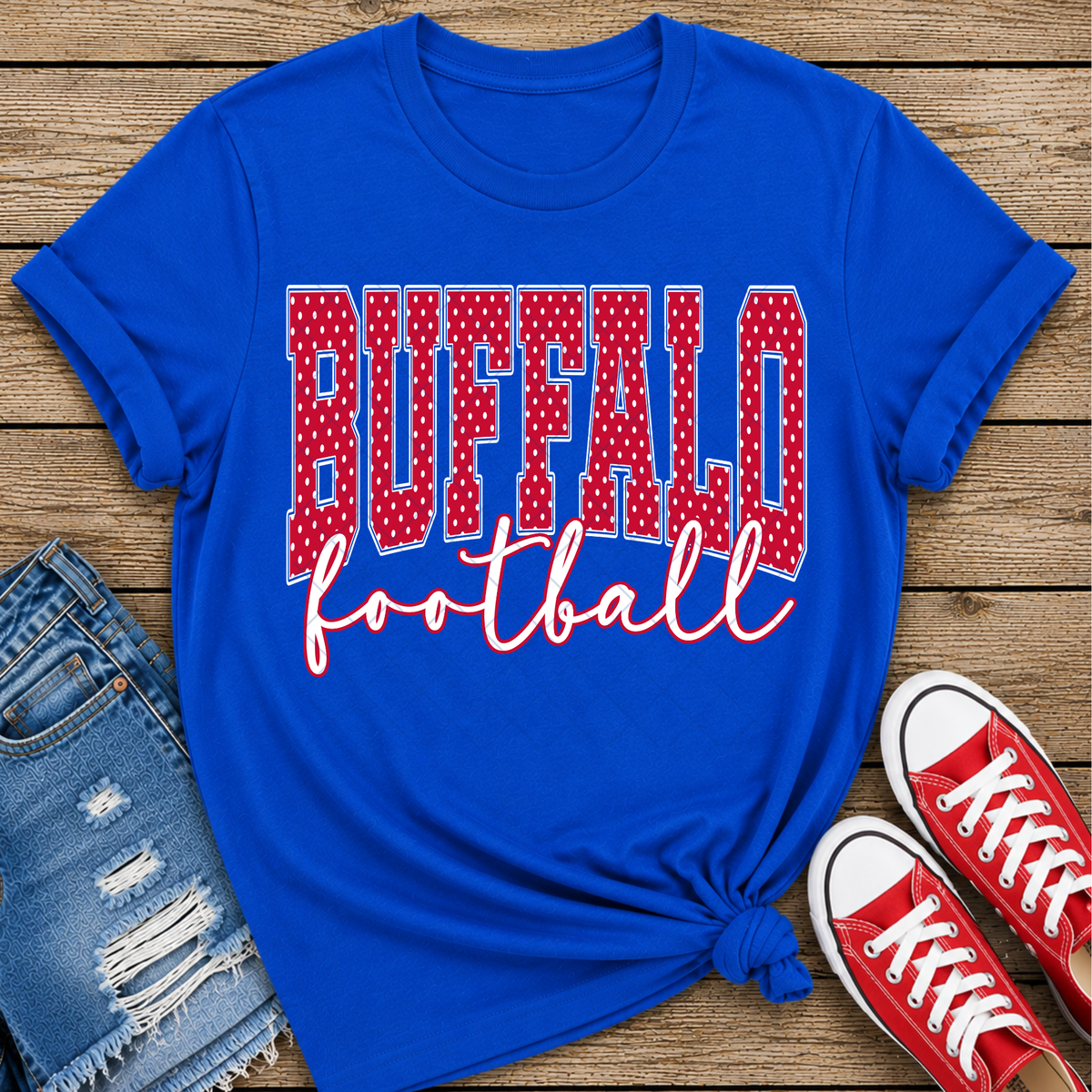 Buffalo Football Polk Dot DTF Transfer