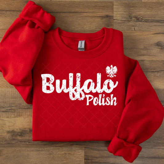 Buffalo Polish Distressed DTF Transfer