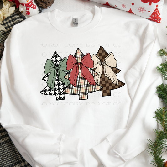 Bougie Christmas Tree with Bows DTF Transfer