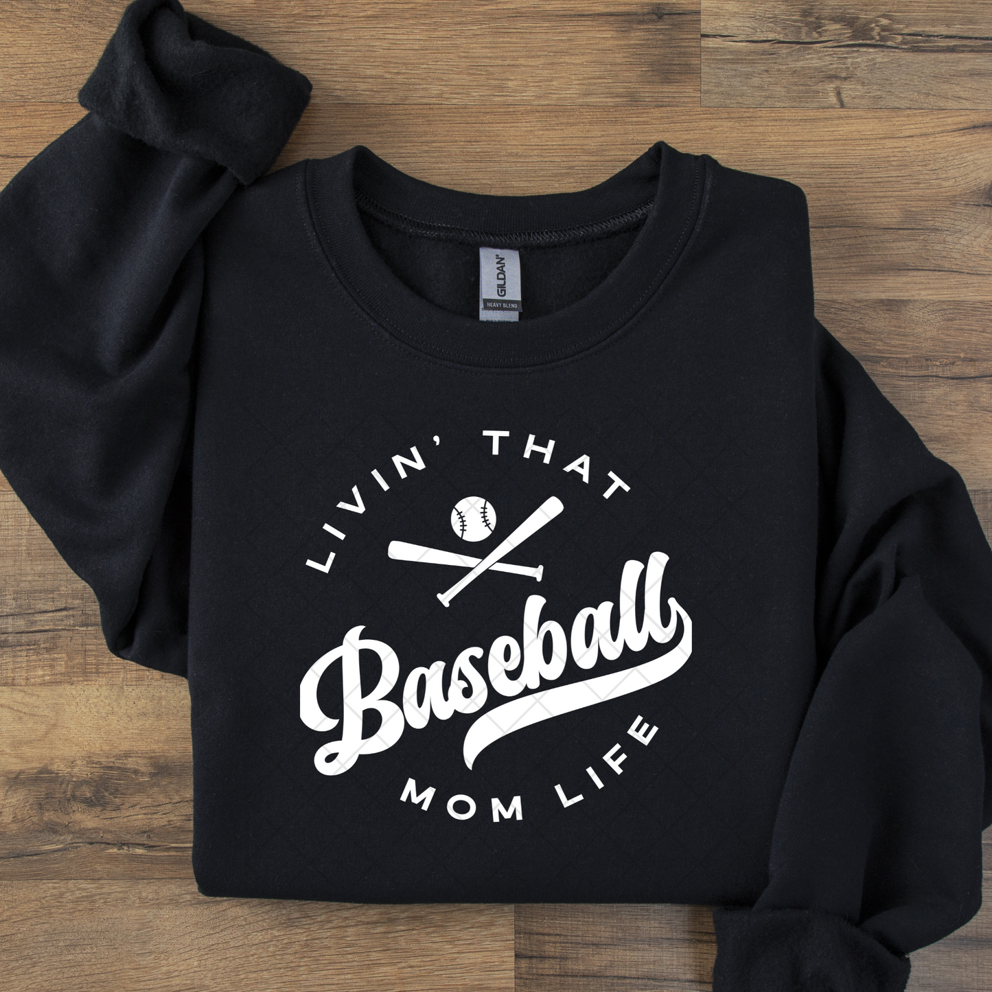 Baseball Mom Life Black or White DTF Transfer