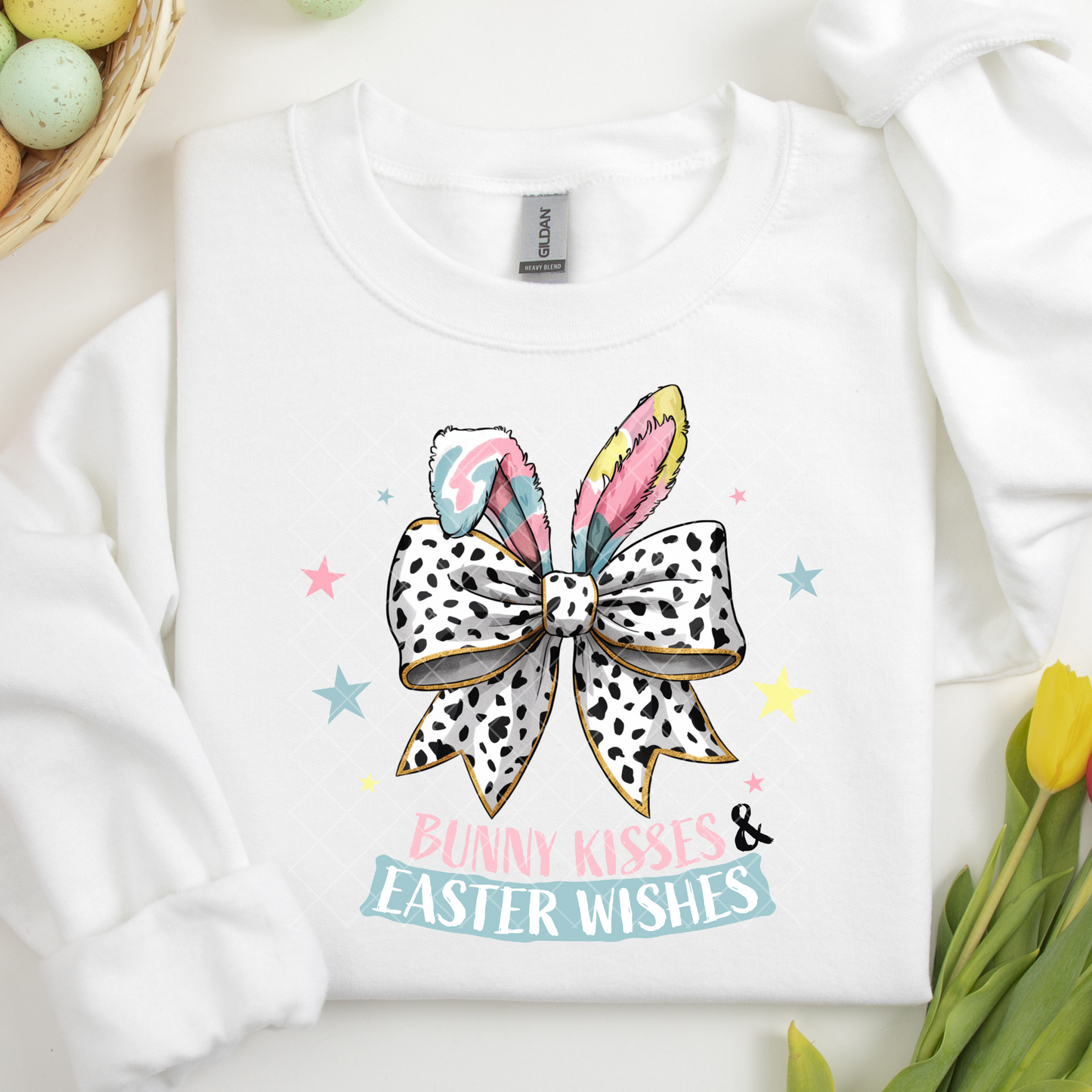 Bunny Kisses and Easter Wishes DTF Transfer