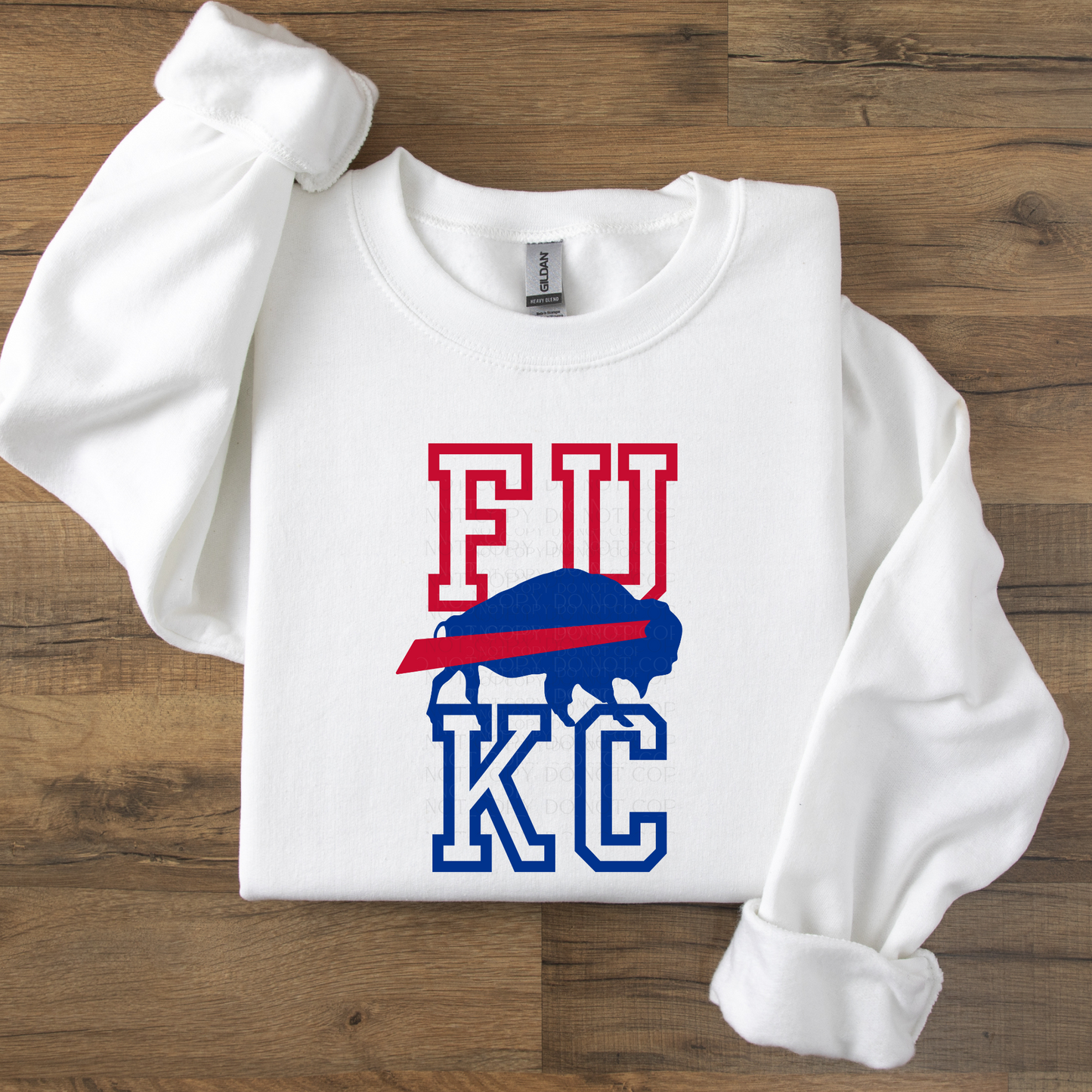 FU KC Buffalo Stacked DTF Transfer