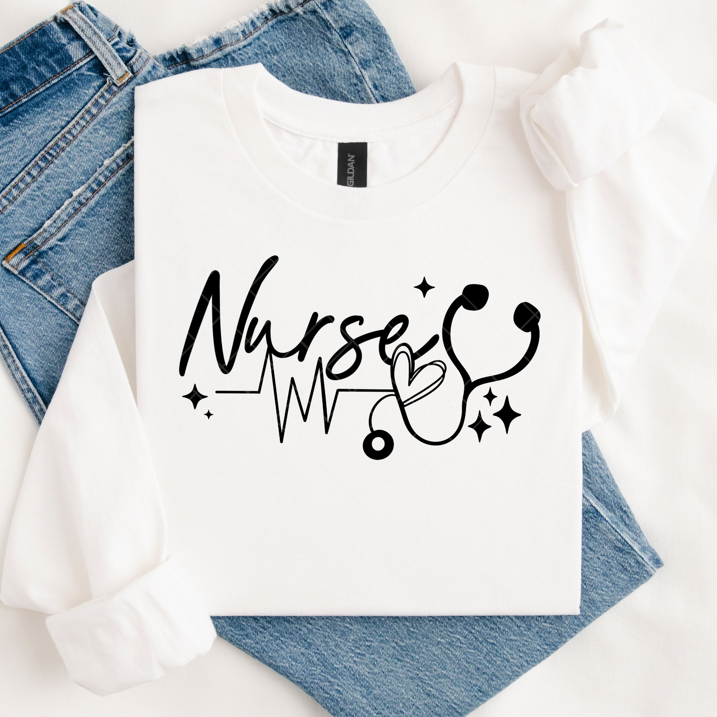 Nurse Heart DTF Transfer