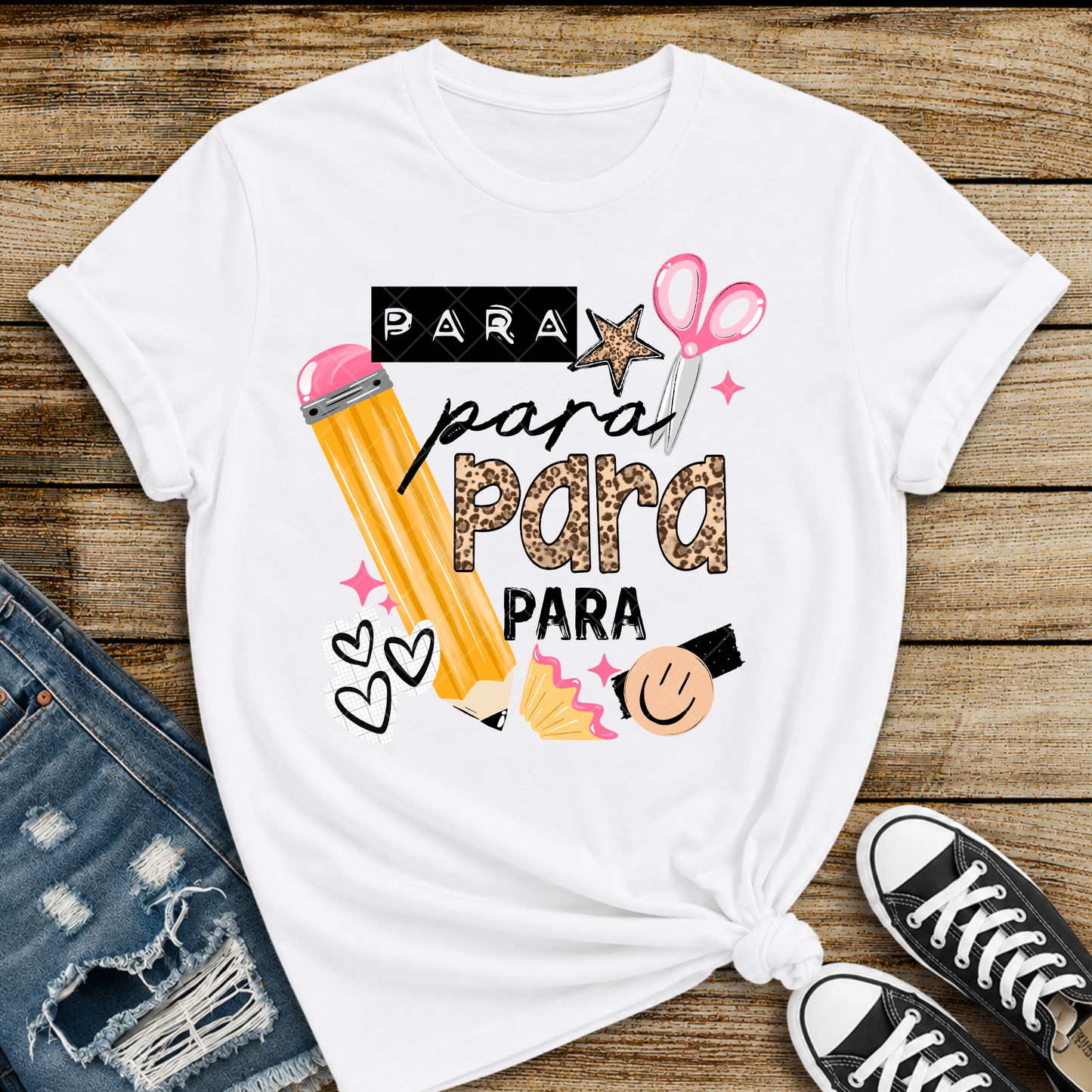 Para Pencil Scissors DTF Transfer