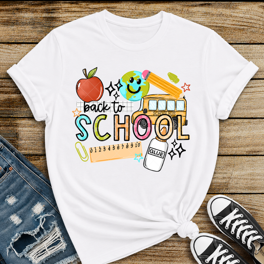 Back to School Cute DTF Transfer