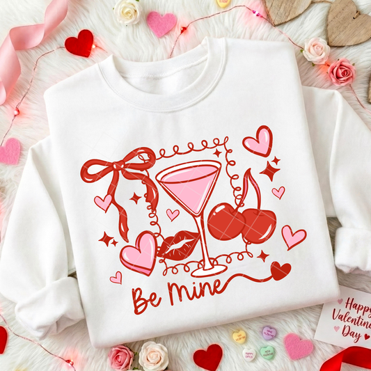 Be Mine Martini DTF Transfer