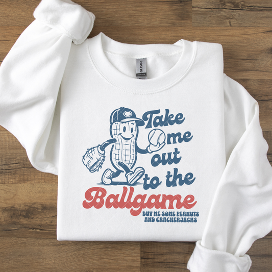 Take Me Out To The Ballgame Peanut DTF Transfer