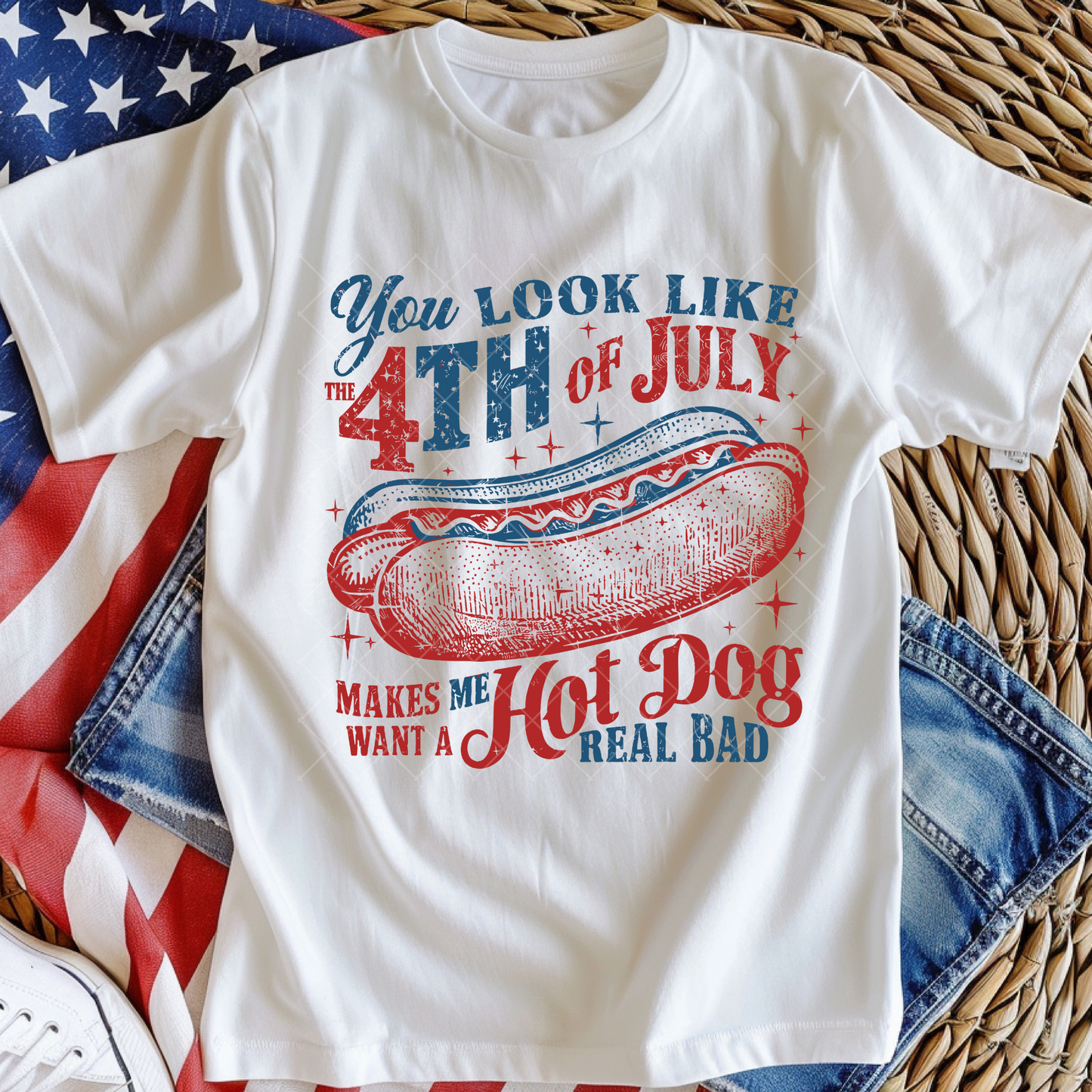 You Look like the Fourth of July Quote DTF Transfer