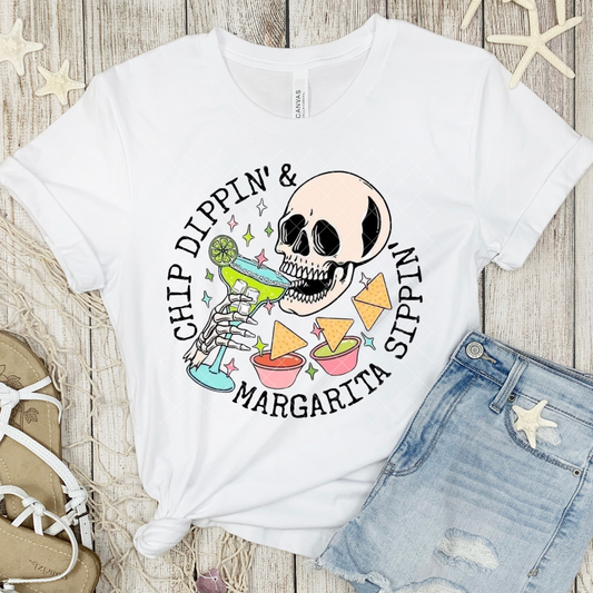 Chip Dippin Margarita Sippin DTF Transfer