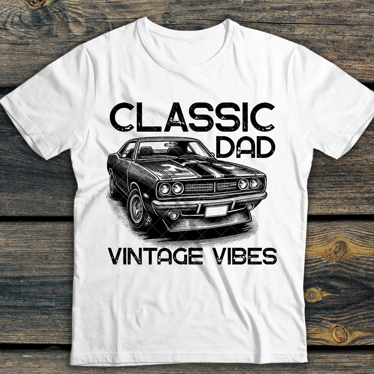 Classic Dad, Papa, or Grandpa Vintage Vibes DTF Transfer