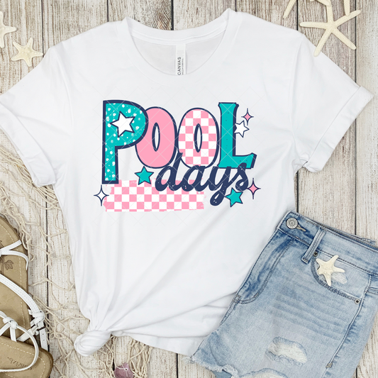 Pool Days Cute DTF Transfer