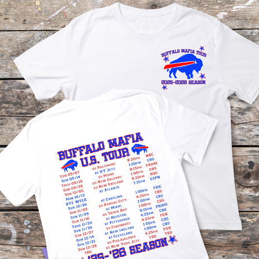 Buffalo Mafia Tour Schedule Set with Pocket DTF Transfer