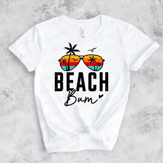 Beach Bum Dtf Transfers Clear Film Ready To Press Heat Transfer Direct Print Spring Break Summer
