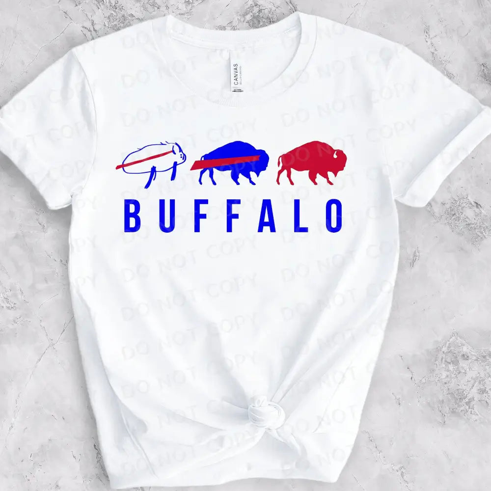 Buffalo Trio Herd Dtf Transfers Ready To Press Heat Transfer Direct Film Print Football