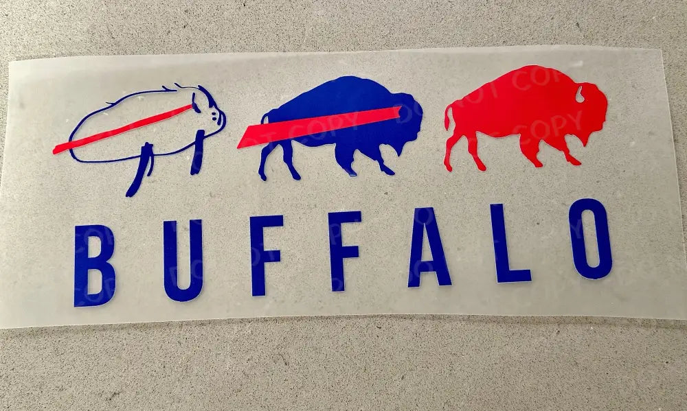 Buffalo Trio Herd Dtf Transfers Ready To Press Heat Transfer Direct Film Print Football