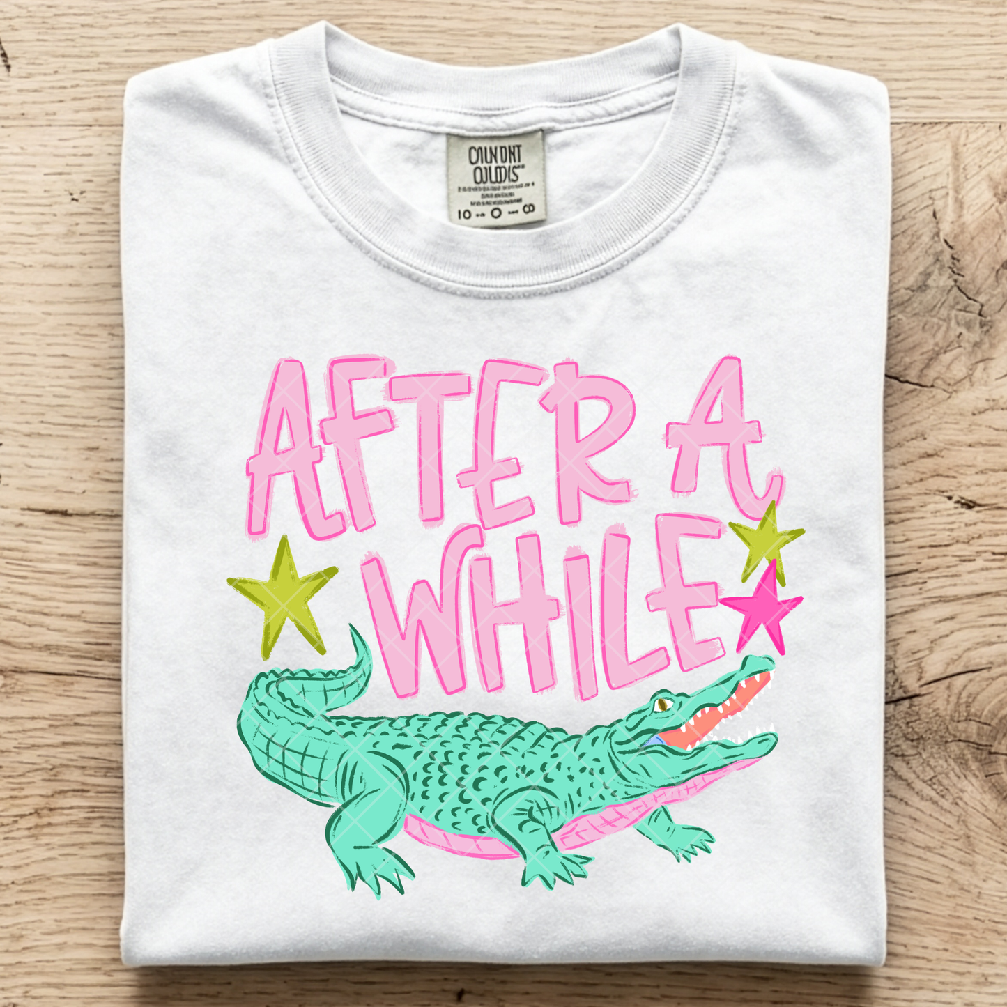 After a While Crocodile DTF Transfer