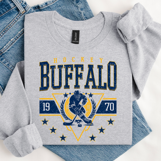 Buffalo Hockey 1970 DTF Transfer