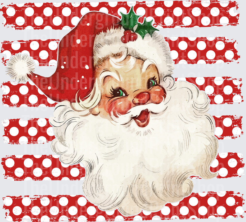 Cute Santa with Stripes